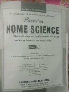 CLASS 12TH HOME SCIENCE BOOK