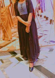 Elegant Embroidered Kurti Dress