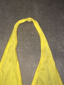 Halter Neck Yellow Top