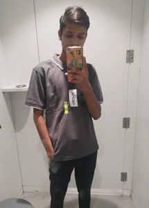 Gray Polo Shirt - Size Medium