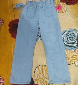 Light Blue Wide Leg Jeans