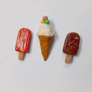 Cute Fridge Magnets | Ice Cream &amp; Kulfi Set