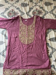 Embroidered Kurti Top