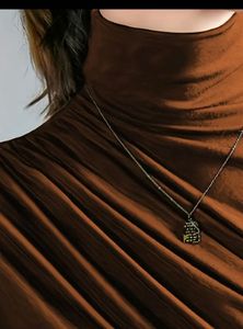 Elegant Brown Turtleneck Top