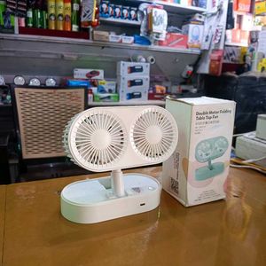 NEW DOUBLE MOTOR RECHARGBLE FAN