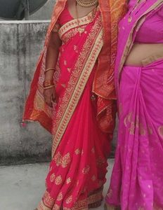 5 Weeding wear saree with blouse✨