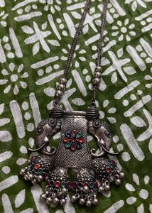 Elephant Jhumka Necklace