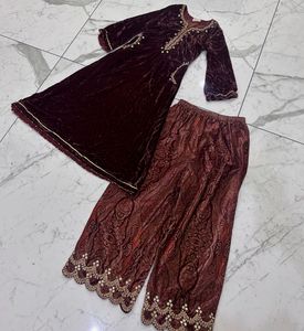 Pakistani Velvety Kurta Set Mall