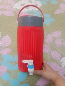 Red Almost New Water Jug