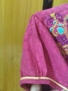 Pink Melange Kurti - Size 36