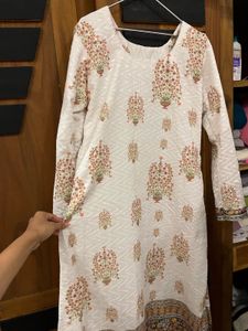 Floral Print White Tunic