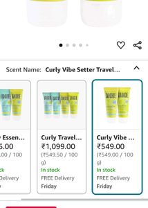 Sealed Packed Moxie Curly Vibe Setter Travel Duo💚