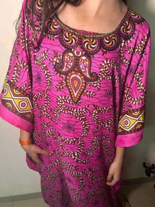 Pink Kaftan Dress