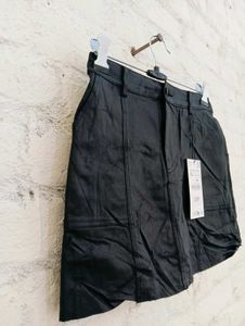 Zara Faux Leather Mini Skirt