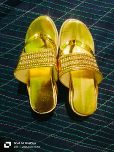 Baby&#39;s Golden Flats &amp; Sandals