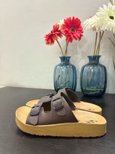 Lowalk Brown Buckle Sandals