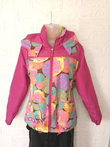 Imported Hooded Funky Patterned Jacket