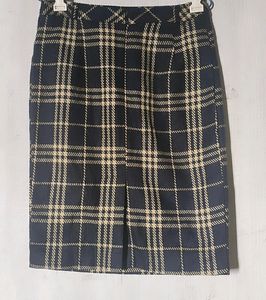 Korean Midi Plaid Skirt