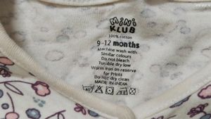 Baby Bodysuit Mini Klub👶 9-12 Months Unisex