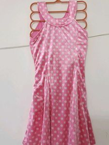 Pink Polka Dot Party Dress