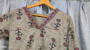 Beautiful Cotton Kurta Duppata Pant Set