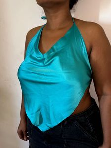 Backless Satin Top