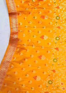 silk Yellow Lehenga Choli Set
