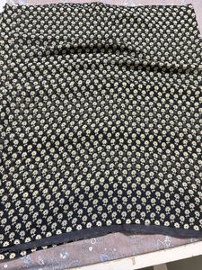 Georgette black saree