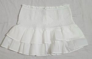 H&amp;m White Skirt