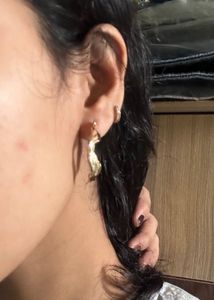 Gold Tone Hoop Earrings