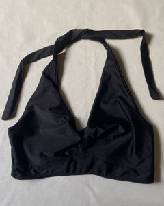 Black Halter Bikini Top