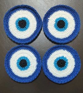Crochet Evil Eye Cup Mate