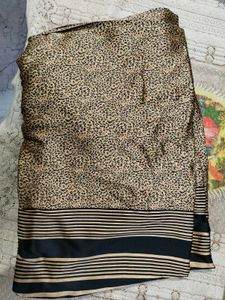 Animal Print Saree