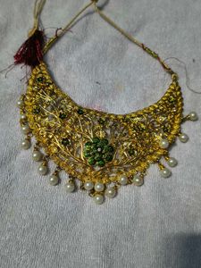 Gold & Emerald Bridal Necklace