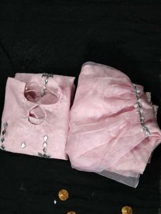 New Zari Work Garara Dress Full Gotta Patti Wor