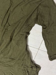 Embroidered Olive Green Tunic