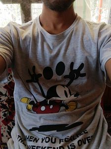 T Shirt Grey Cotton