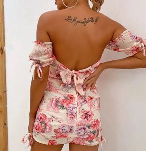 Floral Off-the-Shoulder Mini Dress