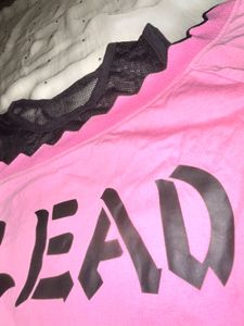 Pink &#34;LEAD&#34; Graphic Top