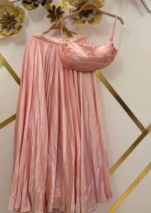 Peach Lehenga Choli Set