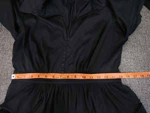 Asymmetrical Black Blouse
