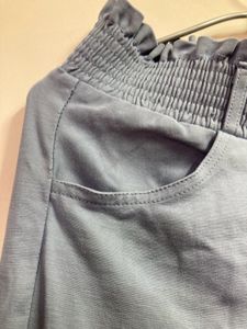 Wide Leg Blue Pants