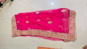 Pink Embroidered Dupatta