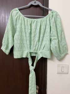 Mint Green Crop Top