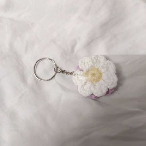 Crochet Yellow Flower Keychain 🌸🌸🌸
