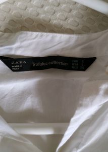 Zara Smart Casual Floral Embroidered Top
