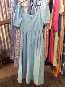 Light Blue Midi Dress