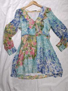 Zara Floral  Mini Dress 💙