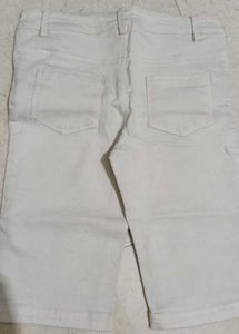White Capris with Embellishments
