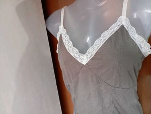 H&amp;M Lace Trim Cami Top